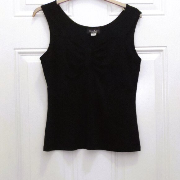 Bellissima Black sleeveless  tank top- size M - Picture 7 of 8